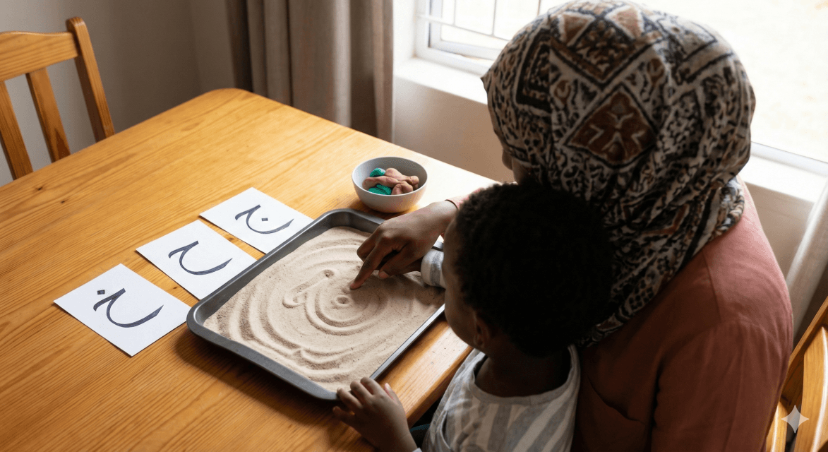How I Teach Arabic Letters at Home Without being Overwhelm (A Simple Guide)